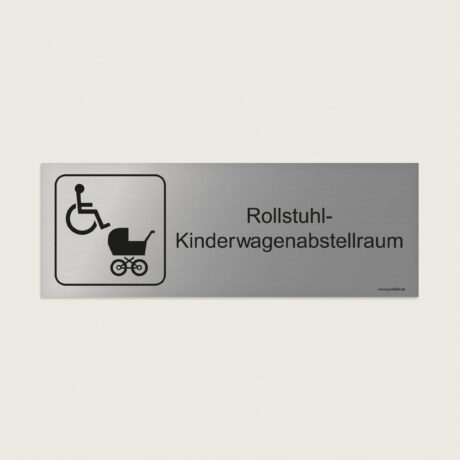 Hinweisschild Rollstuhl Kinderwagenabstellraum jcde253
