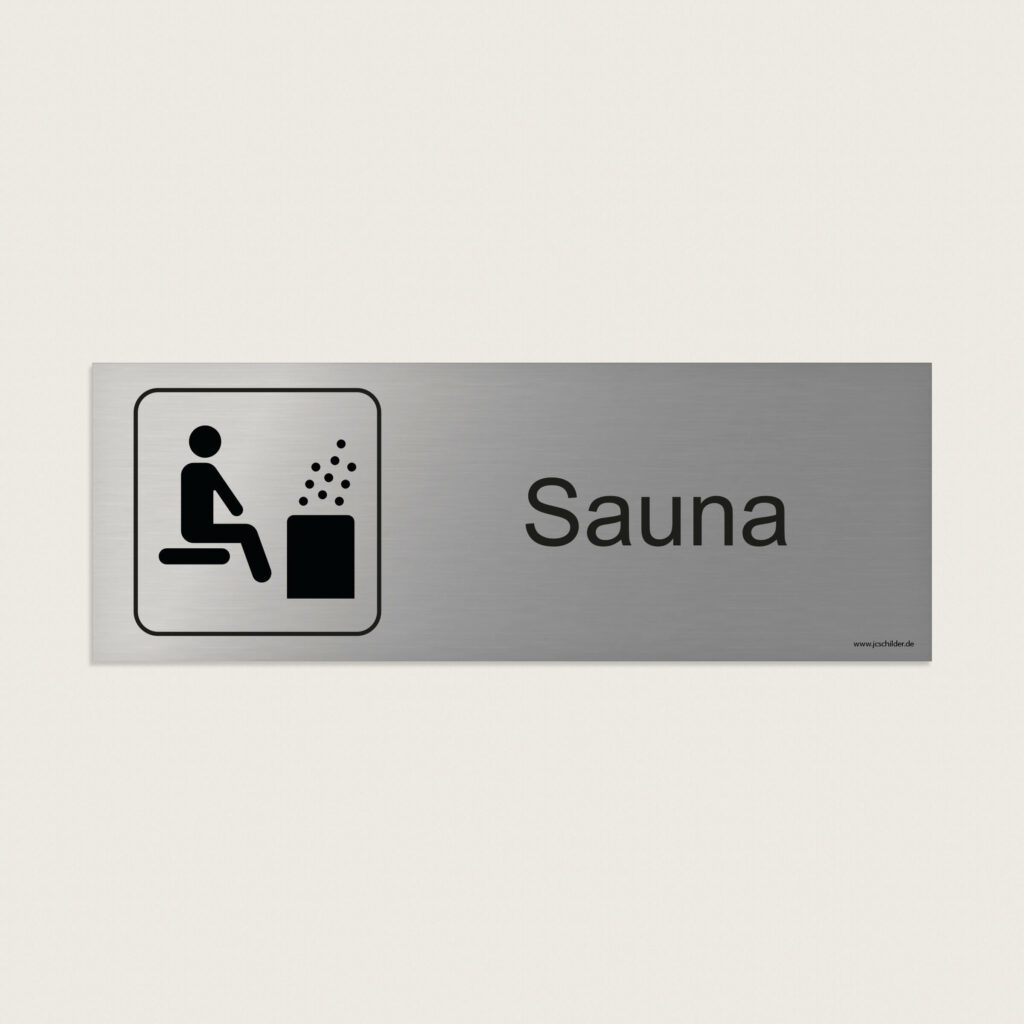 Hinweisschild Sauna jcde203