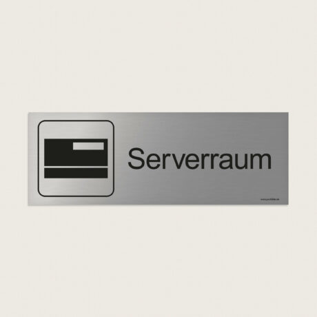 Hinweisschild Serverraum jcde260