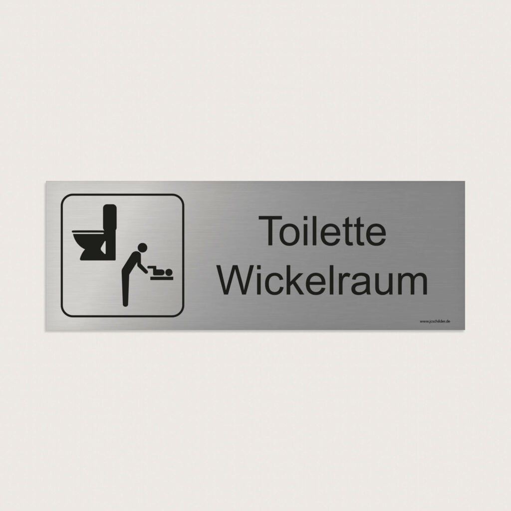 Hinweisschild Toilette Wickelraum jcde267