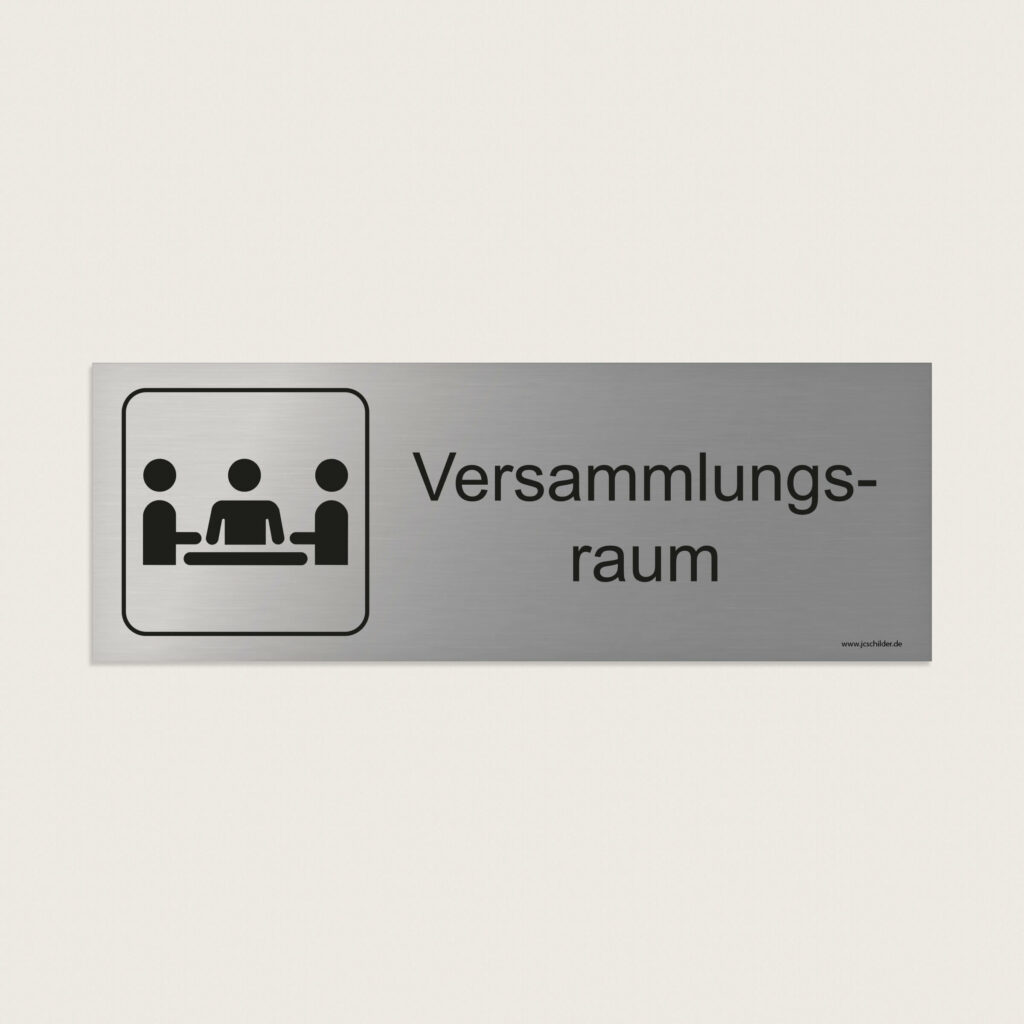 Hinweisschild Versammlungsraum jcde259