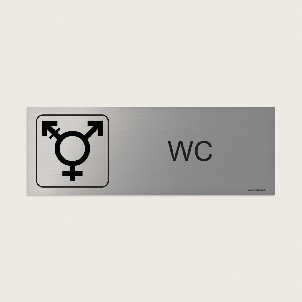 Hinweisschild WC LSBTQI jcde285
