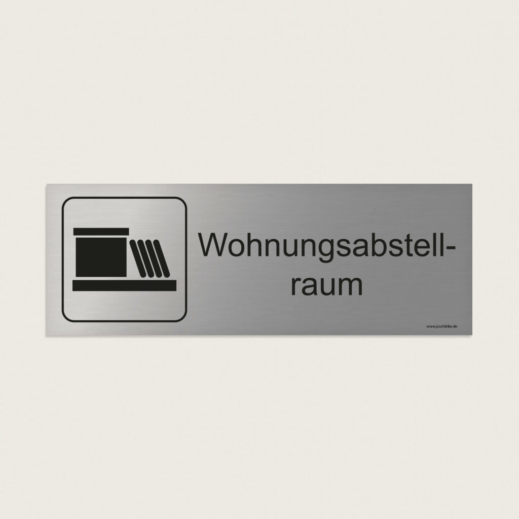Hinweisschild Wohnungsabstellraum jcde240