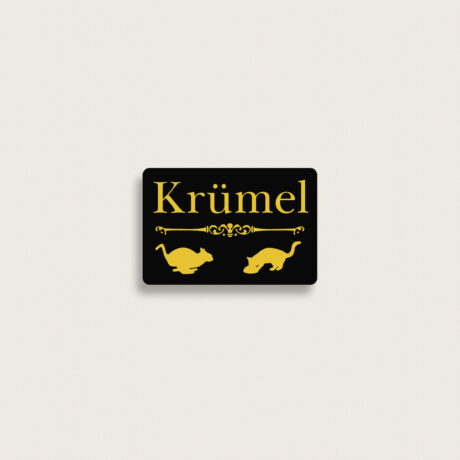 Tierschild name aus Kunststoff 150 x 100 mm