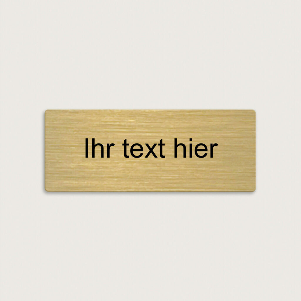 Namensschild aus messing 80 x 30 mm jcde5214