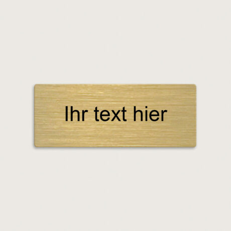 Namensschild aus messing 80 x 30 mm jcde5214