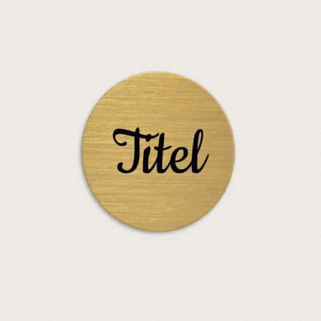 Namensschild aus messing 45 x 45 mm jcde5221