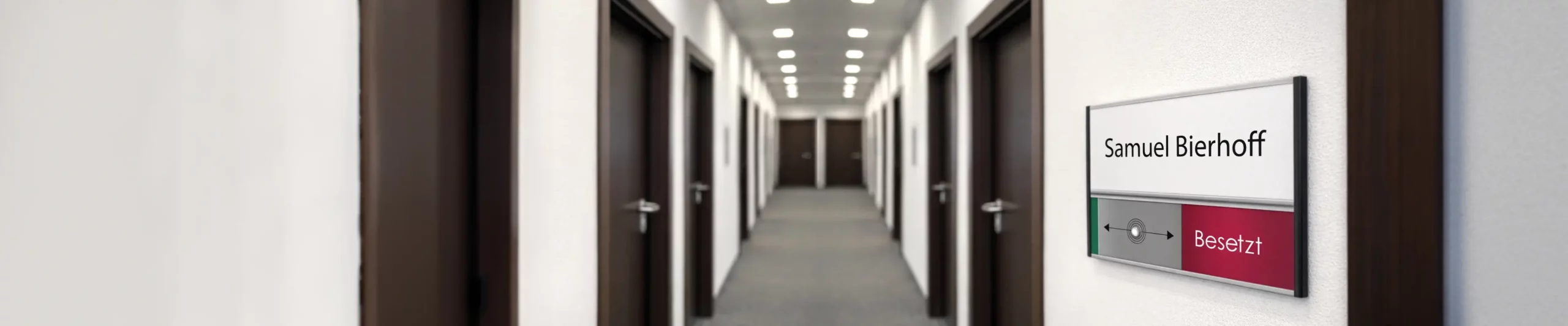 Türschild büro Frie Besetzt mit namen