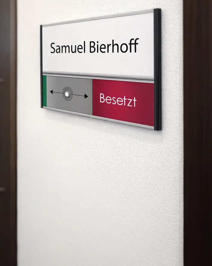 Türschild büro mit namen