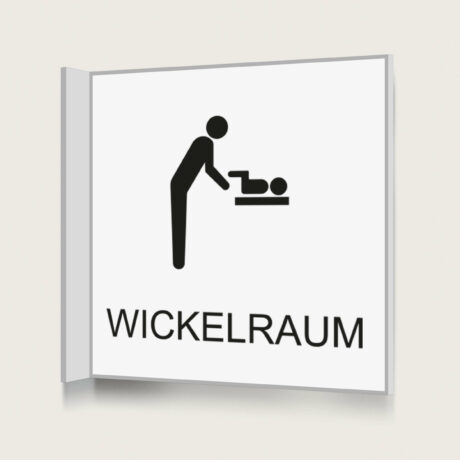 Fahnenschild Wickelraum white jcde1343