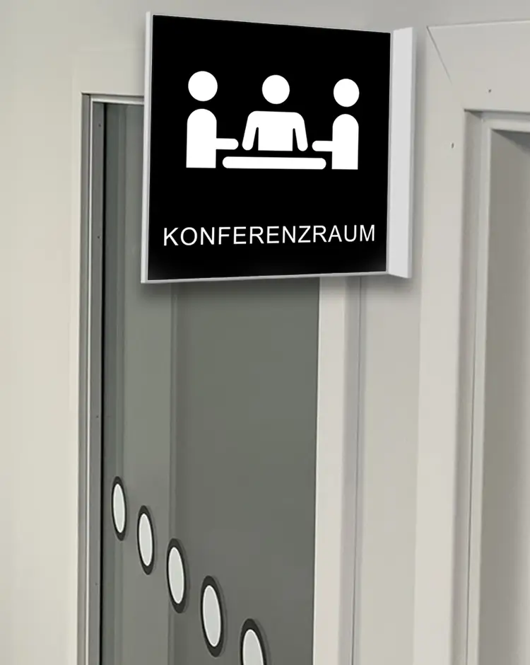 Fahnenschild Konferenzraum jC Schilder