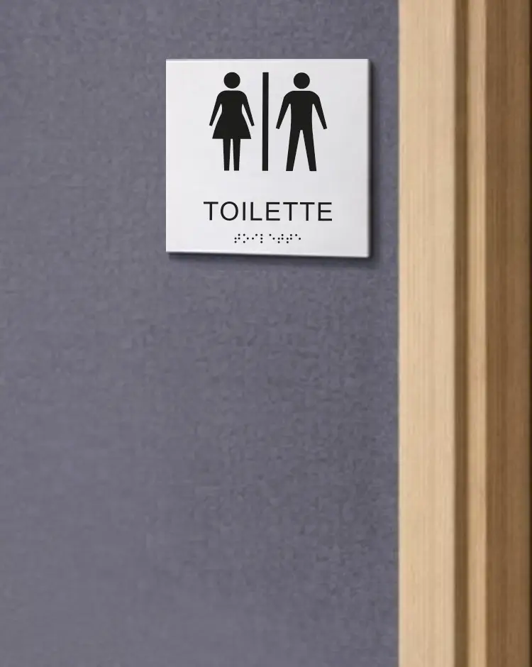 Taktile schilder weiße