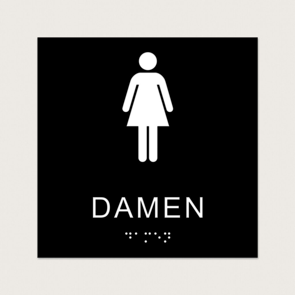 Taktiles schild Damen jcde620 Schwarz