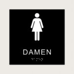 Taktiles schild Damen jcde620 Schwarz