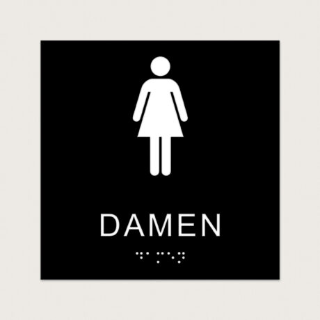 Taktiles schild Damen jcde620 Schwarz