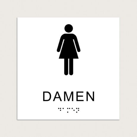 Taktiles schild Damen jcde620 Weiß
