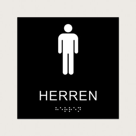 Taktiles Schild Herren jcde623 Schwarz