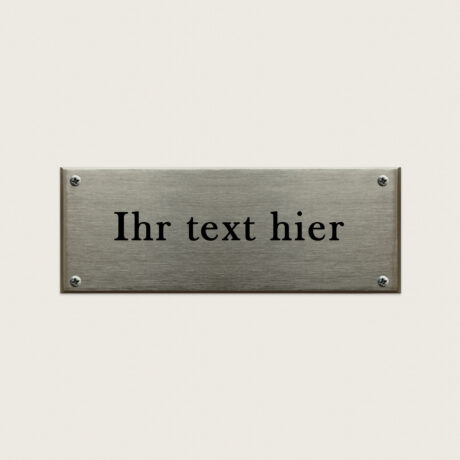 Türschild Genua aus Vernickeltes messing jcde4773