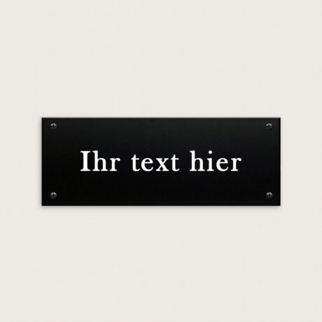 Türschild Genua aus schwarzem messing jcde4785