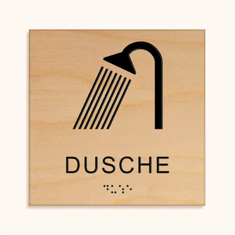 Taktiles schild Dusche jcde543.h_holz