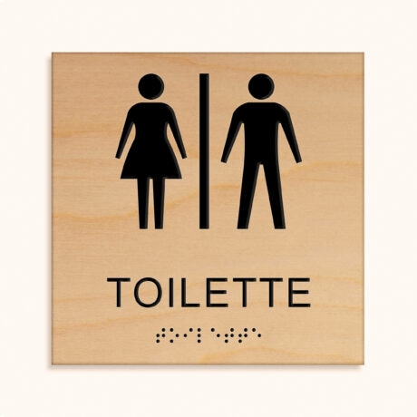 Taktiles schild Toilette jcde671.h_holz