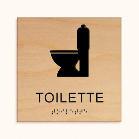 Taktiles schild Toilette jcde696.h_holz