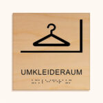 Taktiles schild Umkleideraum jcde539.h_holz