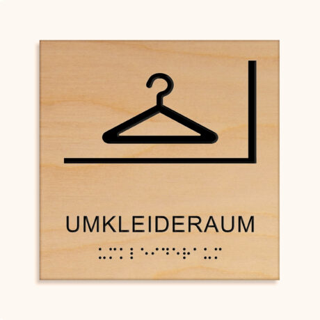 Taktiles schild Umkleideraum jcde539.h_holz
