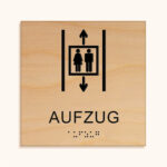 Taktiles schild aufzug jcde625.h_holz