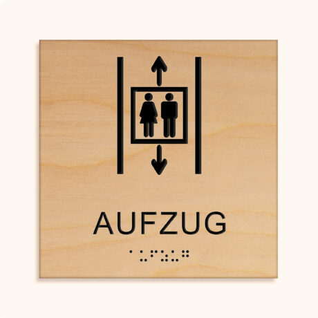 Taktiles schild aufzug jcde625.h_holz