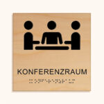 Taktiles schild Konferenzraum jcde609.h_holz