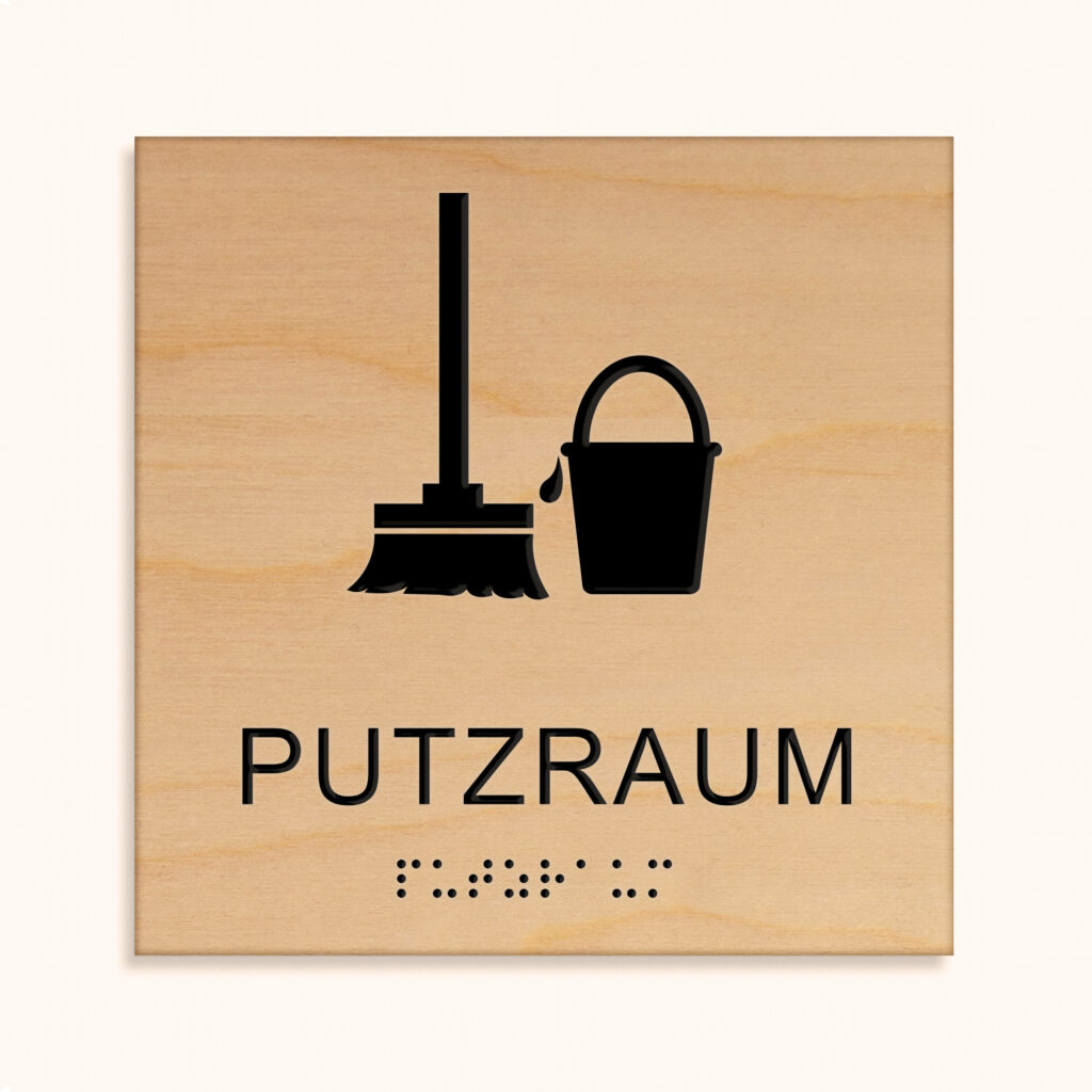 Taktiles schild putzraum jcde616.h_holz