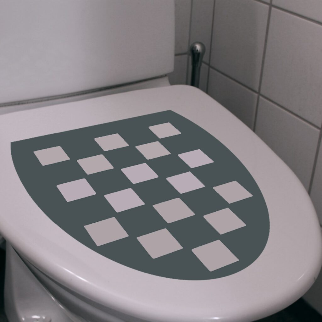 Wc-sitzmarkierung graue quadrate jcde5317 - jcschilder.de