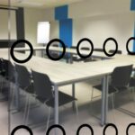 Glasmarkierungen für Barrierefreiheit – Schwarze Hohlkreise 80 mm