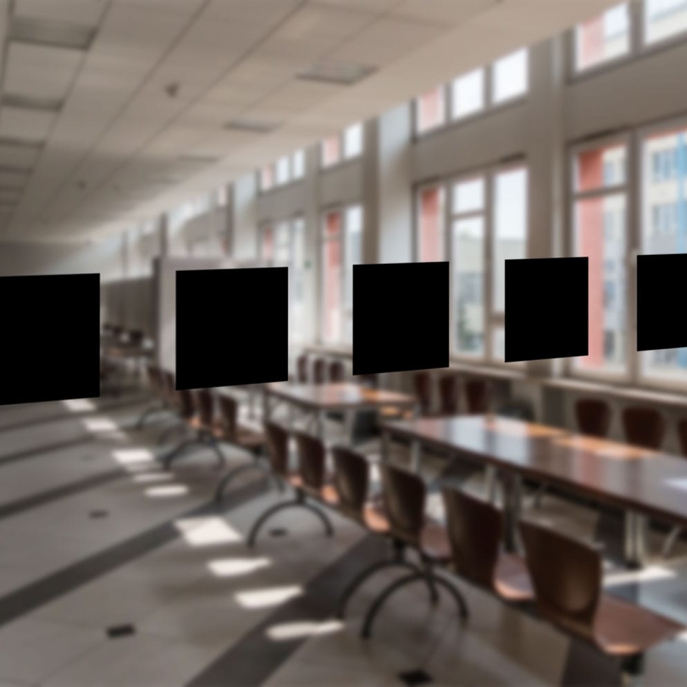 Glasmarkierungen für Barrierefreiheit – Schwarze Quadrate 80 mm