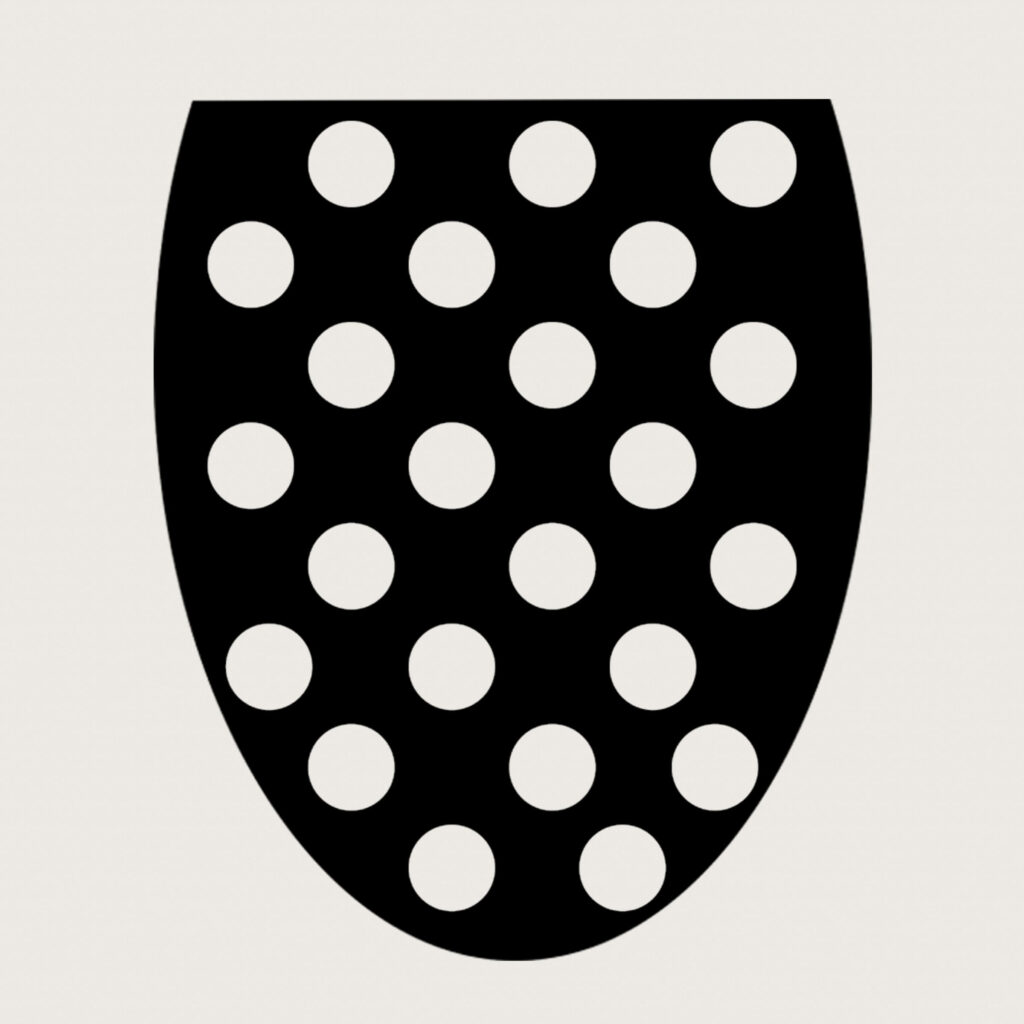 WC-Sitzmarkierung schwarze kreise - JCSCHILDER.DE