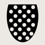 WC-Sitzmarkierung schwarze kreise - JCSCHILDER.DE