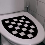 WC-sitzmarkierung schwarze quadrate jcde5322 - JCSCHILDER.DE